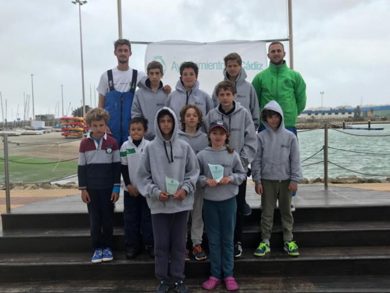 Recompensa doble para el Club Náutico en el Provincial de Cádiz y Sevilla de la clase Optimist