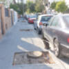 Los alcorques con tocones son un riesgo de accidente para los peatones que transitan a diario por acerados estrechos que son los más numerosos en Sevi