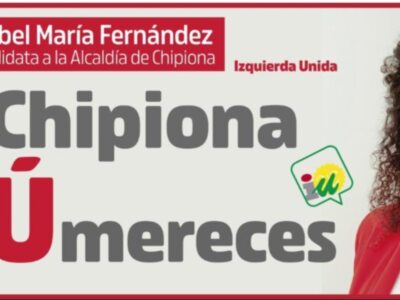 Isabel María Fernández convencida de que la candidatura de Izquierda Unida es la que Chipiona necesita