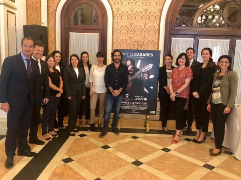 Concierto de Daniel Casares a favor de UNICEF  en El Hotel Alfonso XIII, a Luxury Collection Hotel