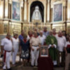 Los navarros/as afincado en Sevilla celebraron  la misa extraordinaria en honor a San Fermín