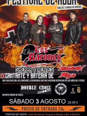 Este sábado llega a Chipiona el rock que hizo época con Los Barones, la banda del vocalista y el batería de los legendarios Barón Rojo