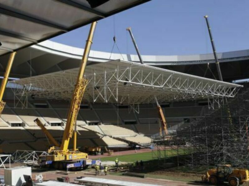 La estructura del Estadio Olímpico, podría haber sido una gran pérgola para Sevilla
