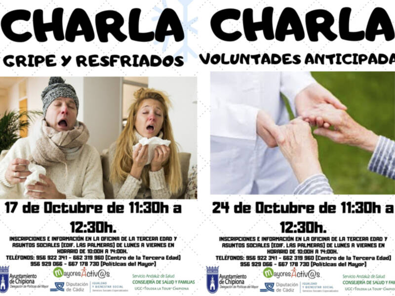 Políticas del mayor programa dos charlas informativas los dos próximos jueves
