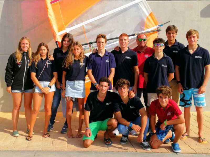 La flota del Náutico Sevilla, en el Mundial de la clase Techno