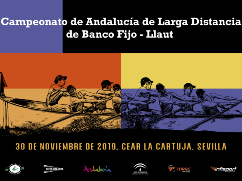 El Campeonato de Andalucía de larga distancia de remo en banco fijo llaut hace escala en Sevilla