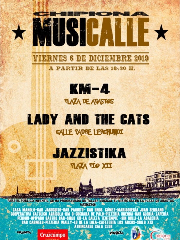 La música se convertirá en protagonista de las calles de Chipiona el viernes 6 de diciembre con un festival de la Delegación de Juventud