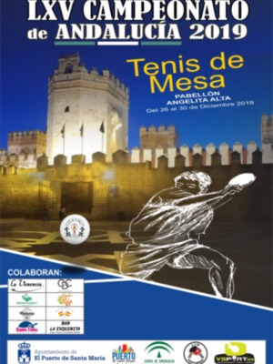 LXV Campeonato de Andalucía de tenis de mesa en El Puerto de Santa María