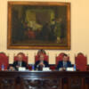 El profesor abogado universitario Francisco José Fernandez Romero Hermano Mayor de la Vera- cruz Ilipense,presento su libro”Actualidad por Dercho”