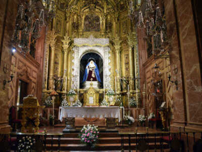 Miércoles de ceniza en la Basílica de la Esperanza Macarena.