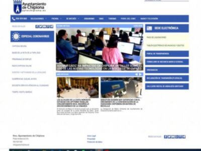 La web del Ayuntamiento de Chipiona habilita un apartado ‘Especial Coronavirus’ como canal de información a los ciudadanos