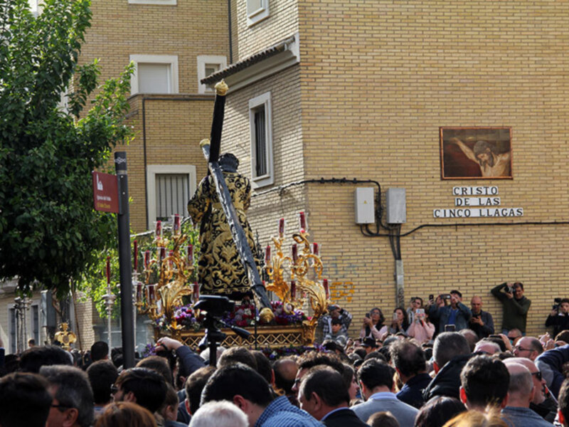 El Señor de la Salud de los Gitanos presidió el Viacrucis de las Cofradías 2020.