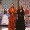La diseñadora Pilar Vera y Juan Foronda, en "Aguja Flamenca"