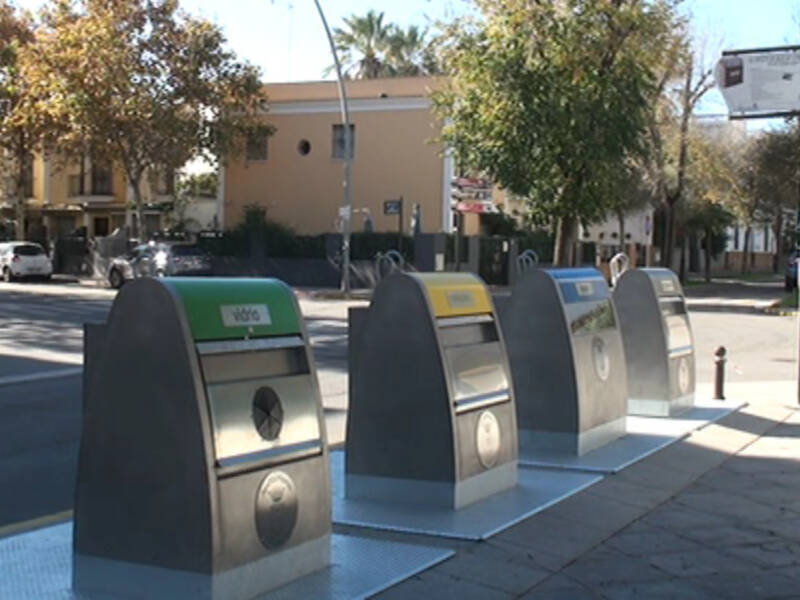 El reciclado de vídrio en Chipiona durante el primer trimestre creció casi un 60 por ciento respecto al año 2019