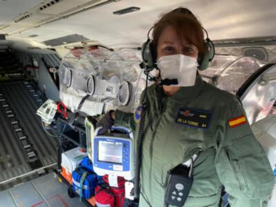 El récord en cuanto a kilogramos transportados se lo lleva el vuelo que un A400M del Ala 31 efectúo de regreso de China el 30 de marzo.