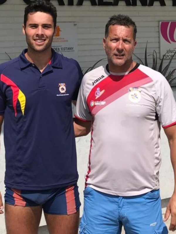 Sexteto del remo andaluz en la selección española sub23