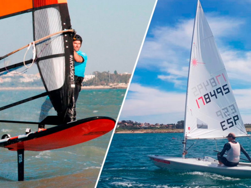 Los regatistas del CAND Martínez del Cerro y Alfredo Gómez campeones de la Copa de Andalucía de OpenFoil y Radial