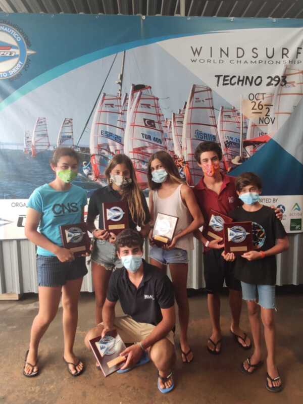 Seis podios para el Club Náutico Sevilla en el Campeonato de Andalucía de windsurf