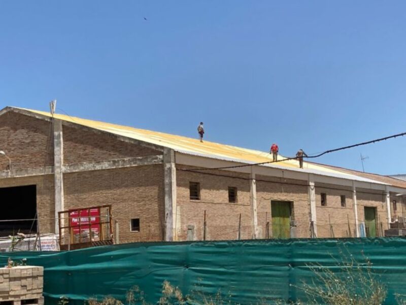 El techo del almacén municipal mejora en seguridad y durabilidad mediante una actuación del Plan Invierte