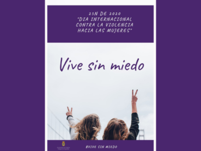 Igualdad organiza actuaciones para hacer visible el 25 de noviembre, Día Internacional para erradicar la violencia machista