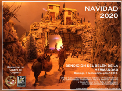 El Belén de la Hermandad del Cautivo será bendecido el domingo 6 de diciembre, aunque se aconseja seguir el acto online