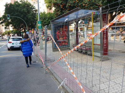 Demolición de la plaza de Pepe Da Rosa en Sevilla.