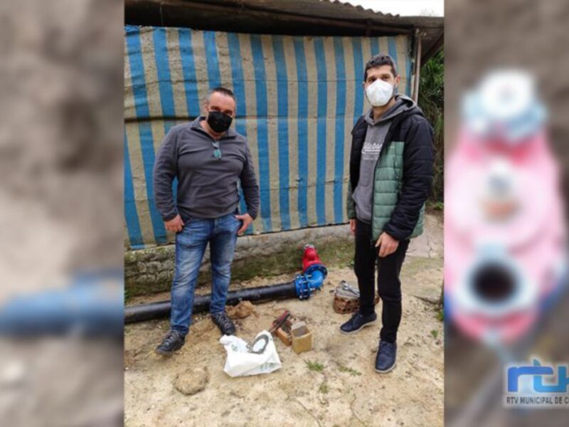 Tano Guzmán anuncia la instalación del primer hidrante contraindencios en el pinar de Chipiona