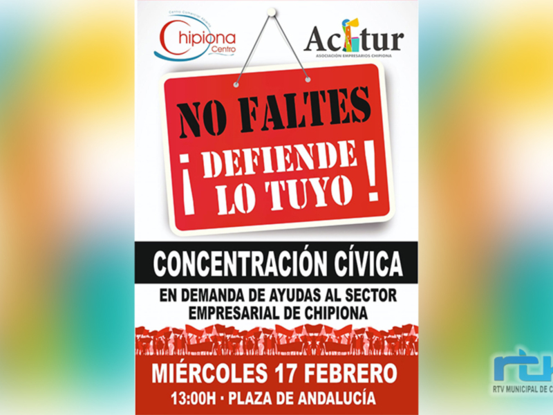 Acitur: La concentración de este miércoles no lleva color político, solo el luto por los comercios y empresas que están cerrando