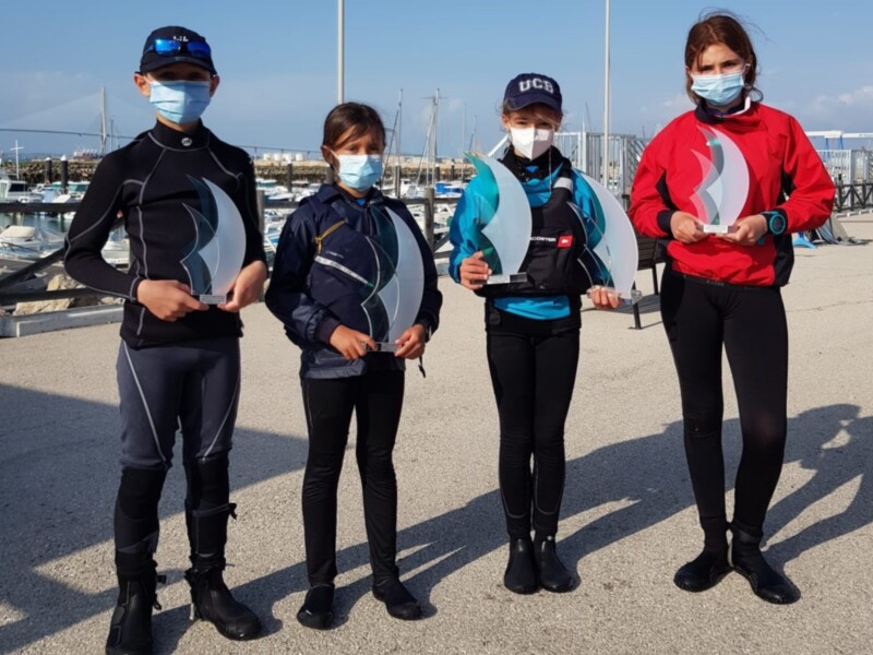 El Club Náutico brilla en el Provincial de Sevilla y Cádiz clase Optimist