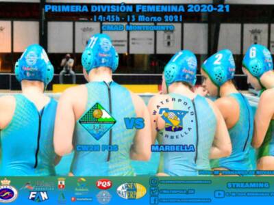 Cartel doble en el retorno de las ligas nacionales de waterpolo y los aficionados a Montequinto