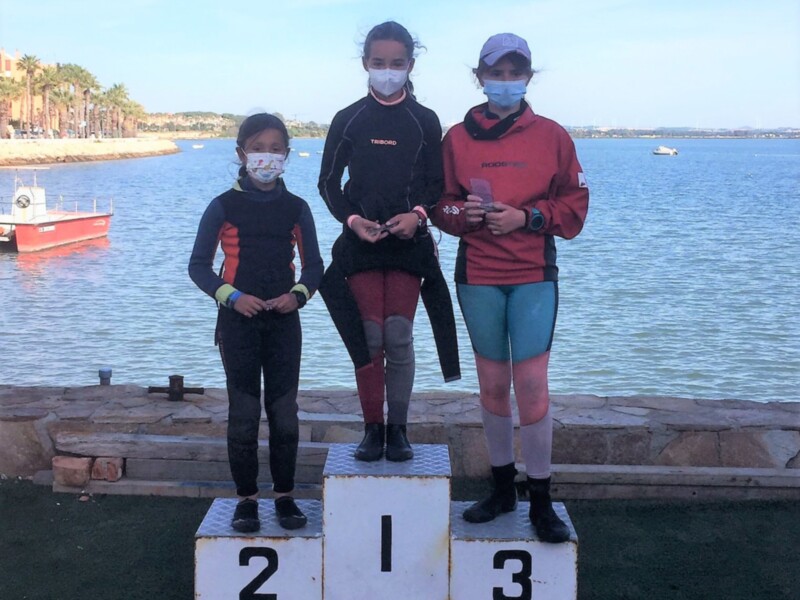 Nuevo pleno del Club Náutico en el Provincial de Sevilla y Cádiz de la clase Optimist
