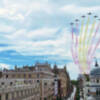 La Patrulla Águila sobrevoló  el cielo de Sevilla