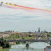 Patrulla Águila sobrevuela en Sevilla 