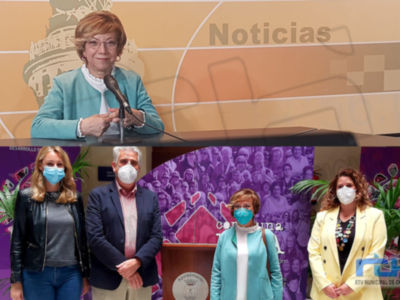 Carmen Collado participa en el taller de radio de Mujeres Progresistas y clausura la muestra ‘Como una piña: mujeres en asociación’