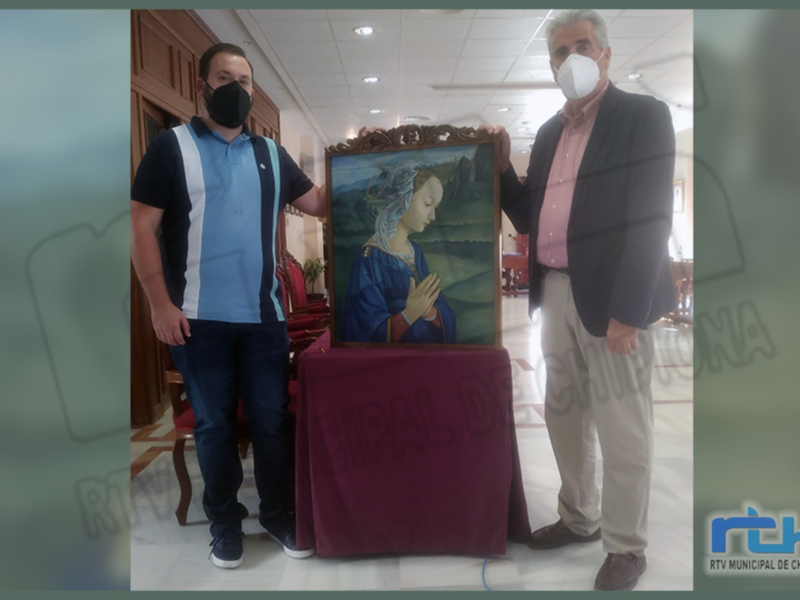El artista Christian Castro dona al Ayuntamiento de Chipiona una obra para la capilla del Cementerio municipal ‘San José’