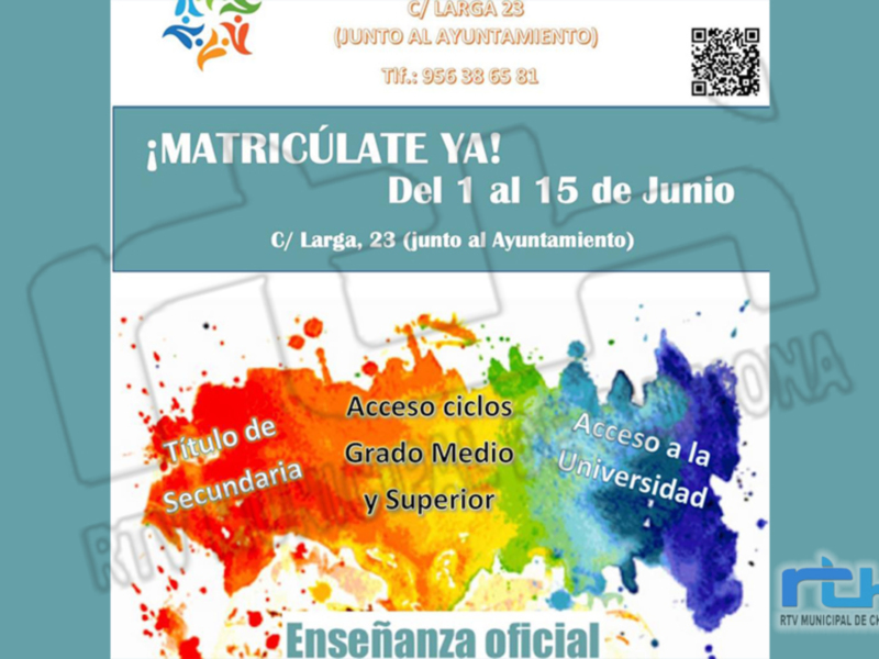 El Centro de Adultos abre un plazo de información sobre solicitud y matrícula para el próximo curso