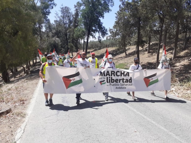 Marcha por la Libertad del Pueblo Saharaui. Etapa 10. Arahal - Carmona 29 de Mayo