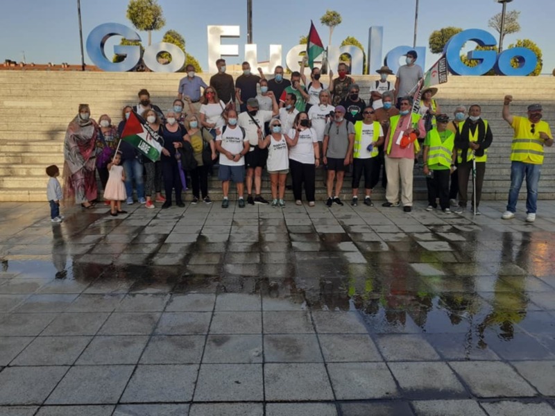 Marcha por la Libertad del Pueblo Saharaui. Etapa 17. Griñón- Fuenlabrada 17 de Junio