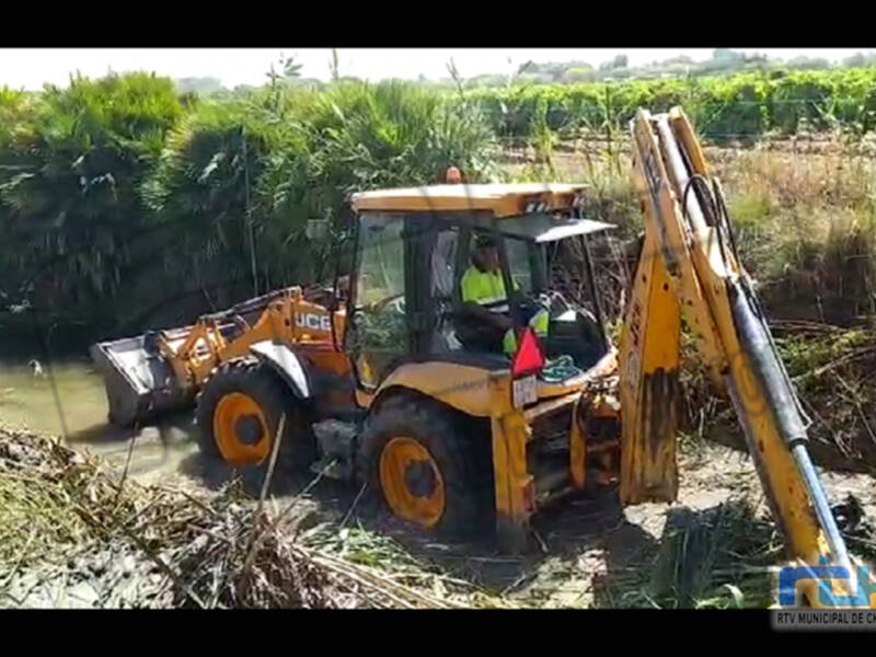 Agricultura inicia las tareas de limpieza del colector del  pinar de Chipiona