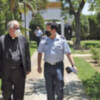 Visita del Nuevo Arzobispo de Sevilla monseñor José Ángel Saiz al Acuartelamiento de Tablada de Sevilla 