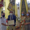 Condecoración a la Virgen del Carmen  de la Hermandad de la Redención de Sevilla