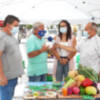 Patatas aliñadas, uvas, sandías y gazpacho en la segunda muestra-degustación que promociona los productos agrícolas de Chipiona