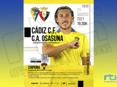 La flor cortada de Chipiona protagoniza el cartel de encuentro del Cádiz C.F. de este domingo