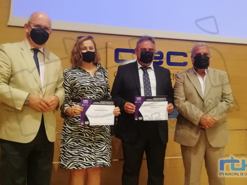 La CEC reconoce a la Cooperativa Católico Agrícola y Sanaoliva en el I certamen por el compromiso con los objetivos de desarrollo sostenible