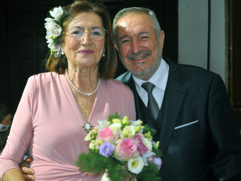Bodas de oro matrimoniales en Chipiona de Gaspar Pérez y Mari Pepa Mellado