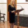 María Fidalgo Casares pronunció el discurso de la Academia Andaluza de la Historia.