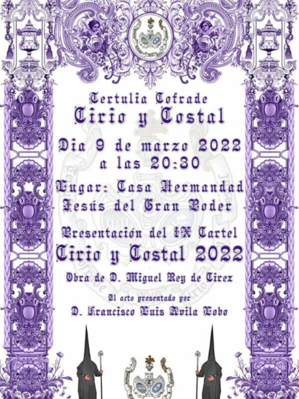 La Tertulia sevillana Cirio y Costal presentó su cartel de Semana Santa hispalense