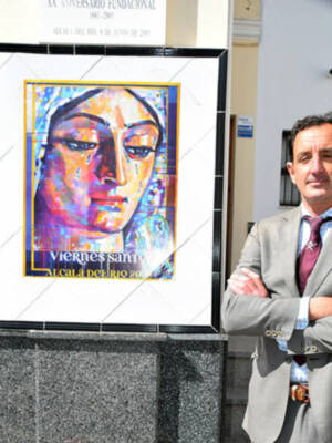 José Ciruelo llenó de color la Cuaresma de Alcalá del Río