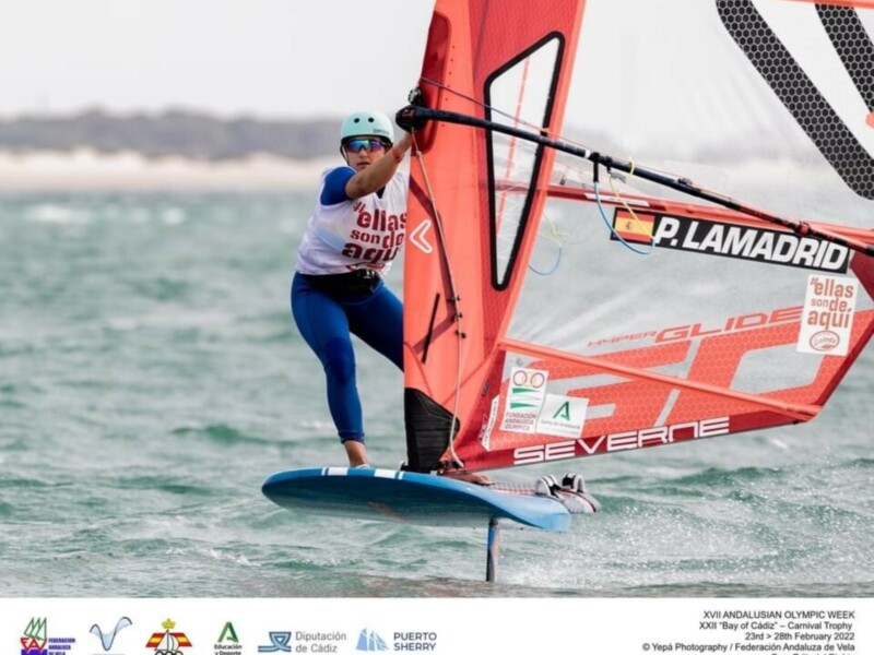 Pilar Lamadrid, número 2 del ránking mundial de la clase iQFoil, ya apunta al Sofía