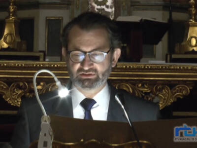César Ramírez pregonó la Semana Santa de Chipiona 2022 con el pincel de las palabras